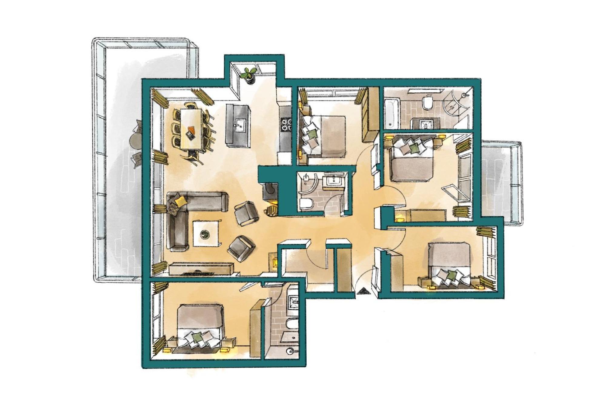 Matthiol Appartements Zermatt Szoba fotó